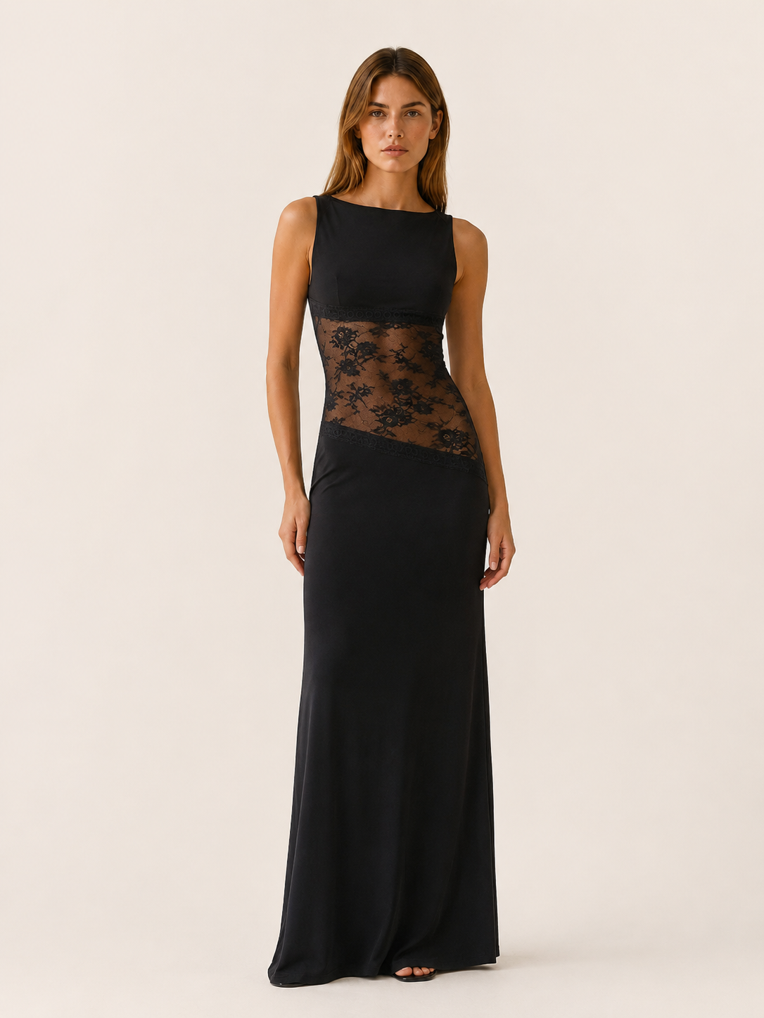 Sarah | Open Back Maxi Dress