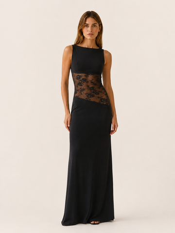 Sarah | Open Back Maxi Dress