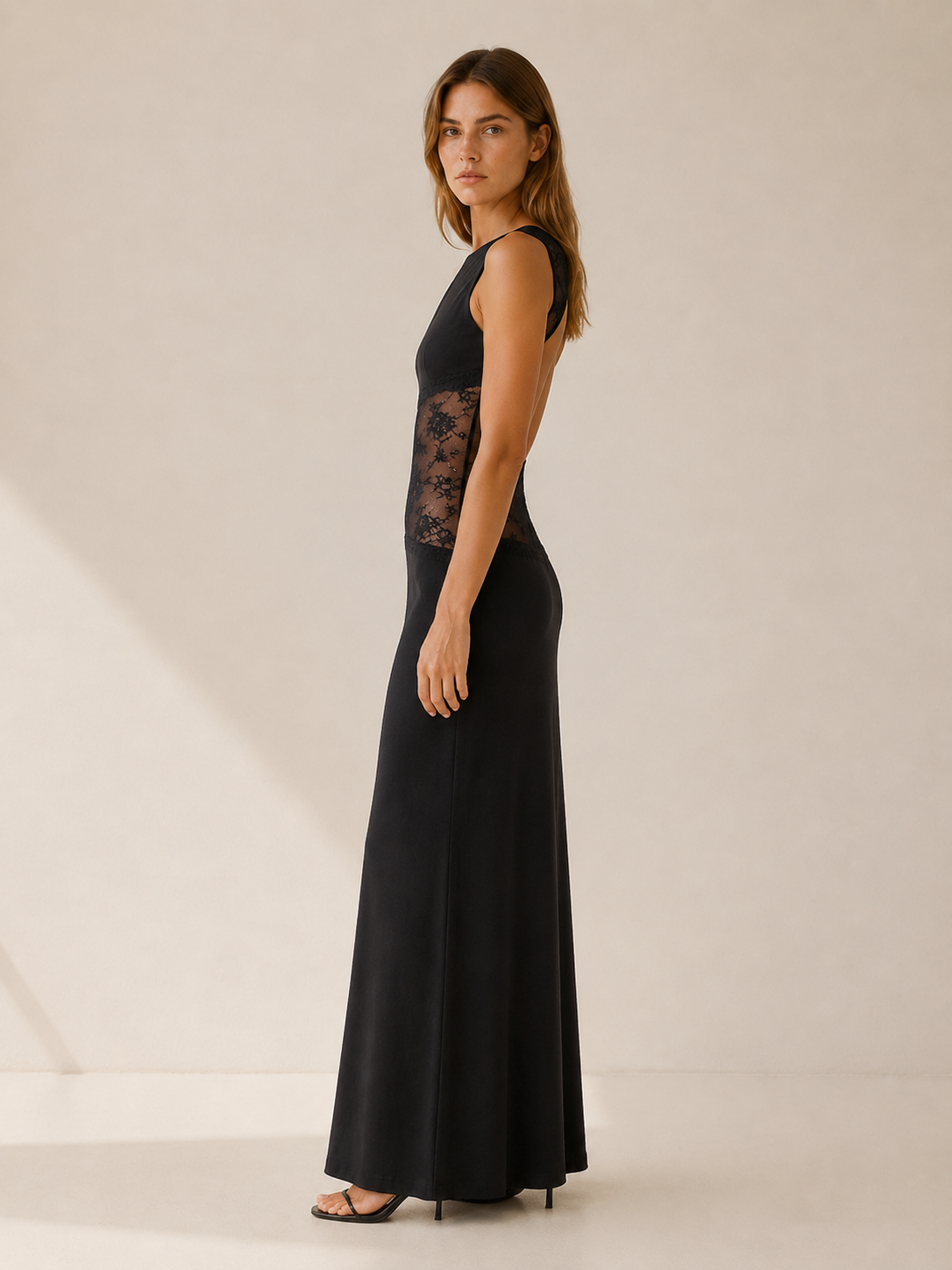Sarah | Open Back Maxi Dress