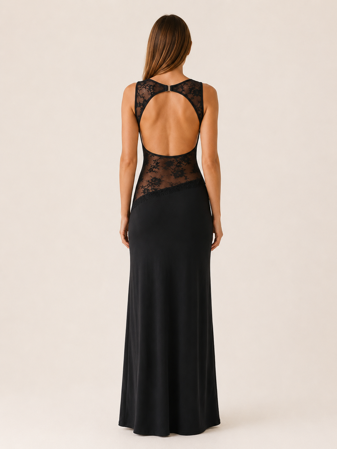 Sarah | Open Back Maxi Dress