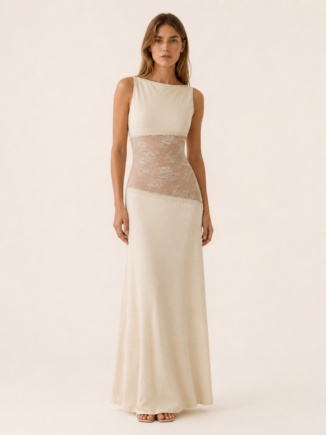 Sarah | Open Back Maxi Dress