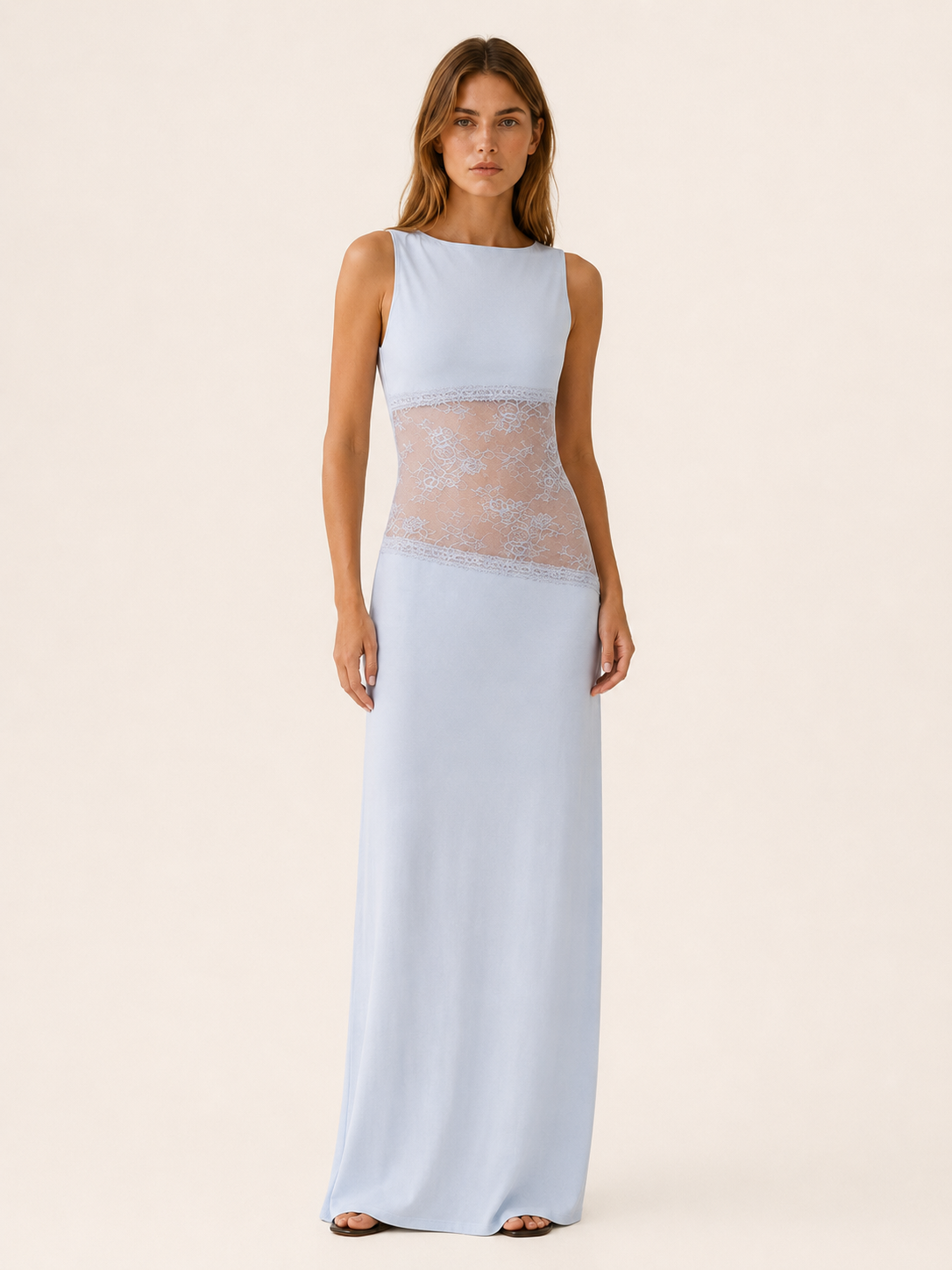Sarah | Open Back Maxi Dress