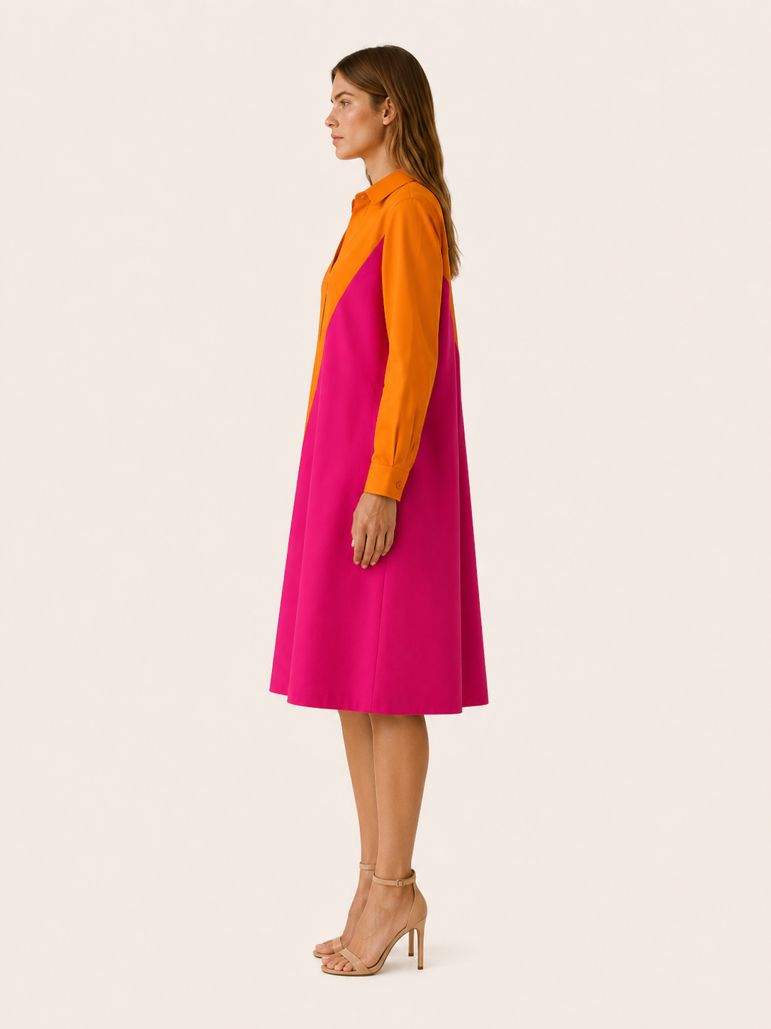 Tinsley | Midi Dress with Draped Panel Occasion