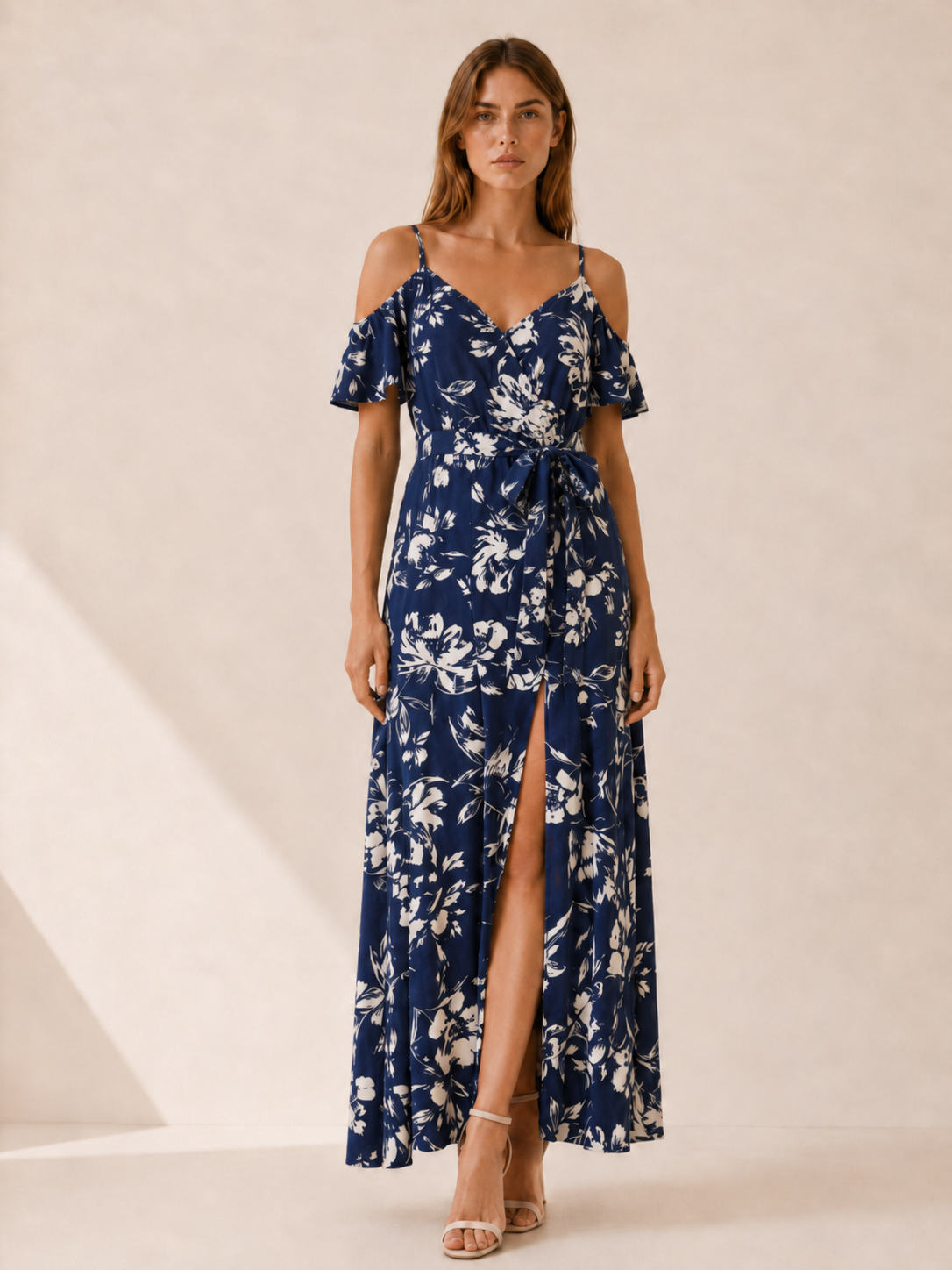 Trelune | Maxi Dress with Off-Shoulder Slit