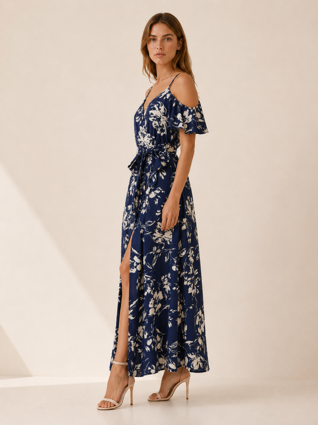 Trelune | Maxi Dress with Off-Shoulder Slit