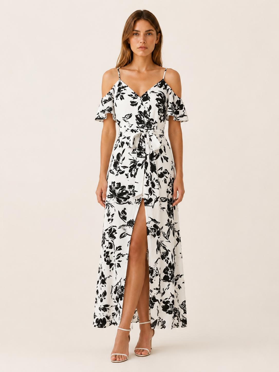 Trelune | Maxi Dress with Off-Shoulder Slit