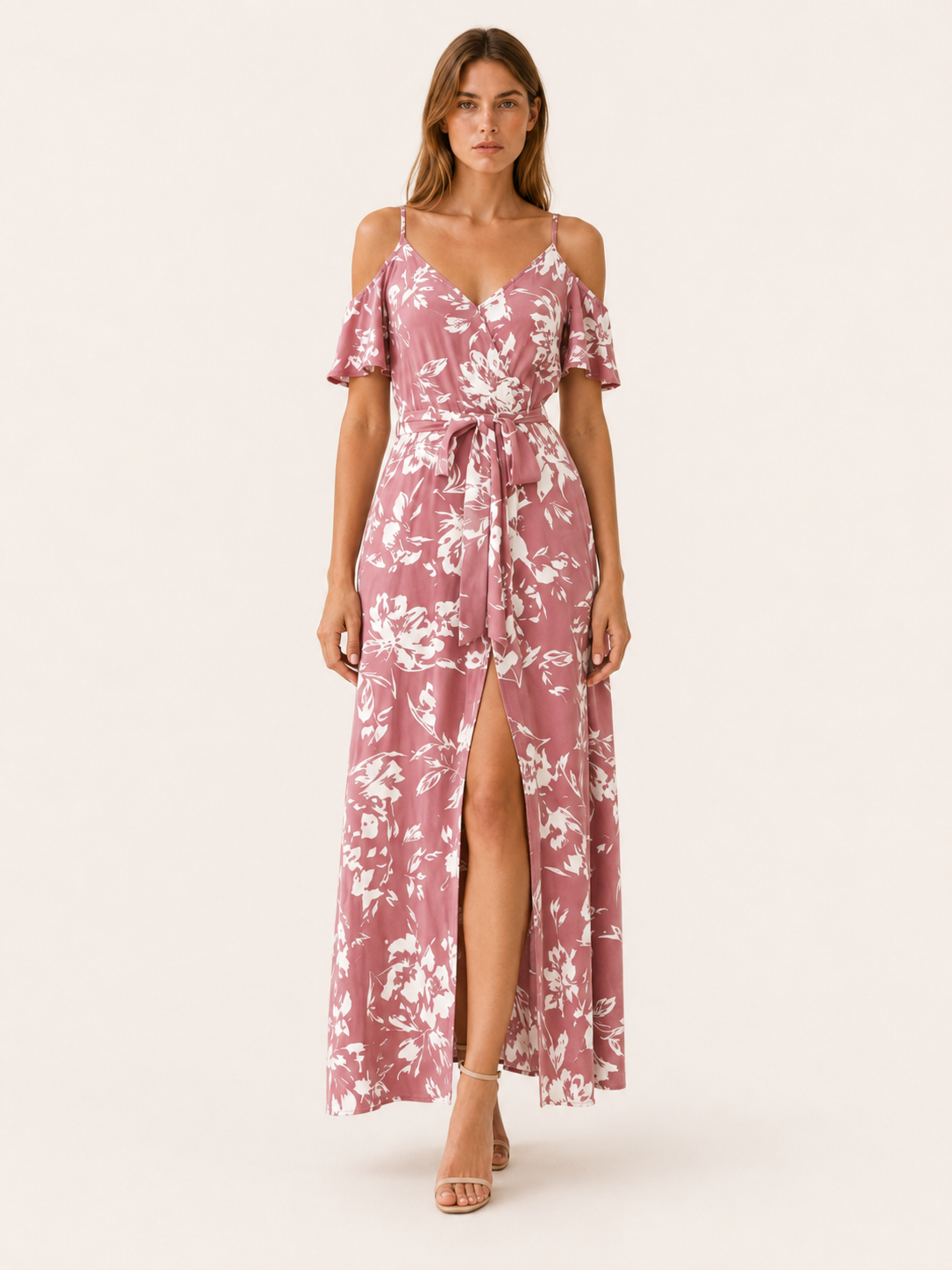 Trelune | Maxi Dress with Off-Shoulder Slit