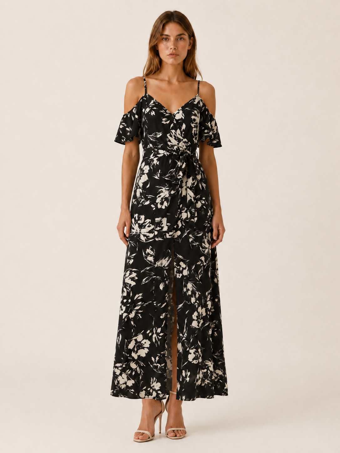 Trelune | Maxi Dress with Off-Shoulder Slit