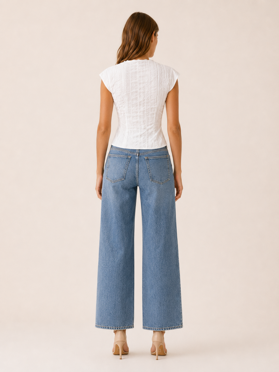 Twyla | Women's Eyelet Puff Sleeve Tie Back Blouse
