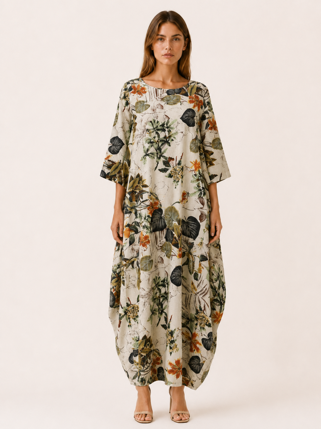 Veloria | Maxi Dress with Botanical Print