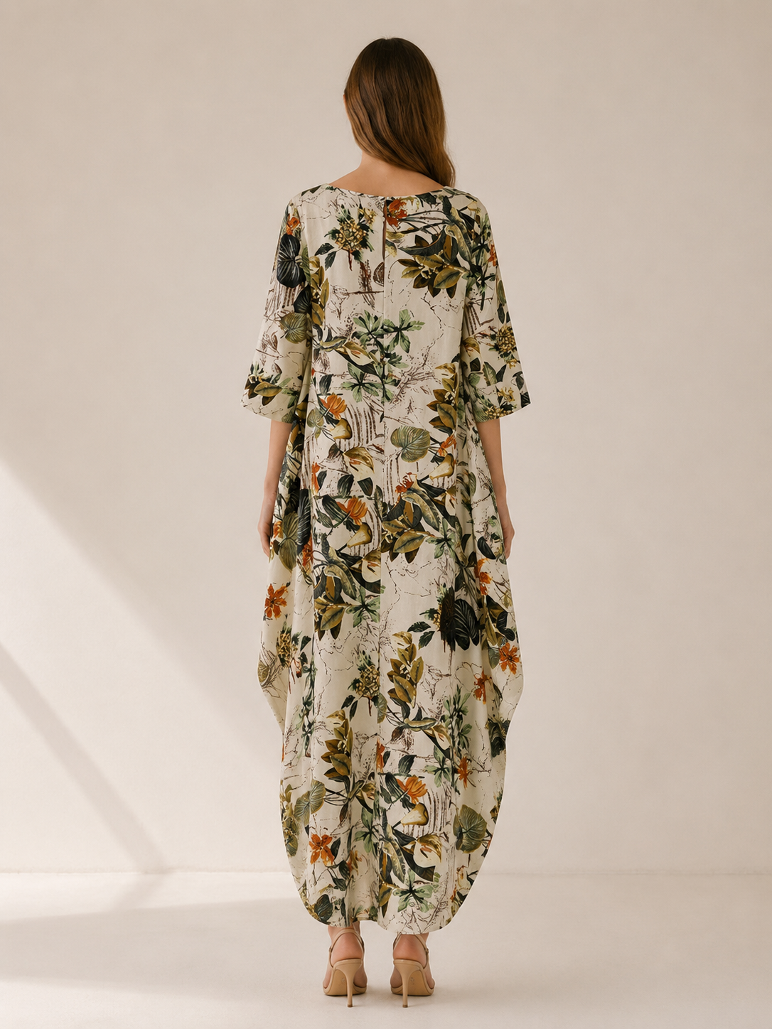 Veloria | Maxi Dress with Botanical Print