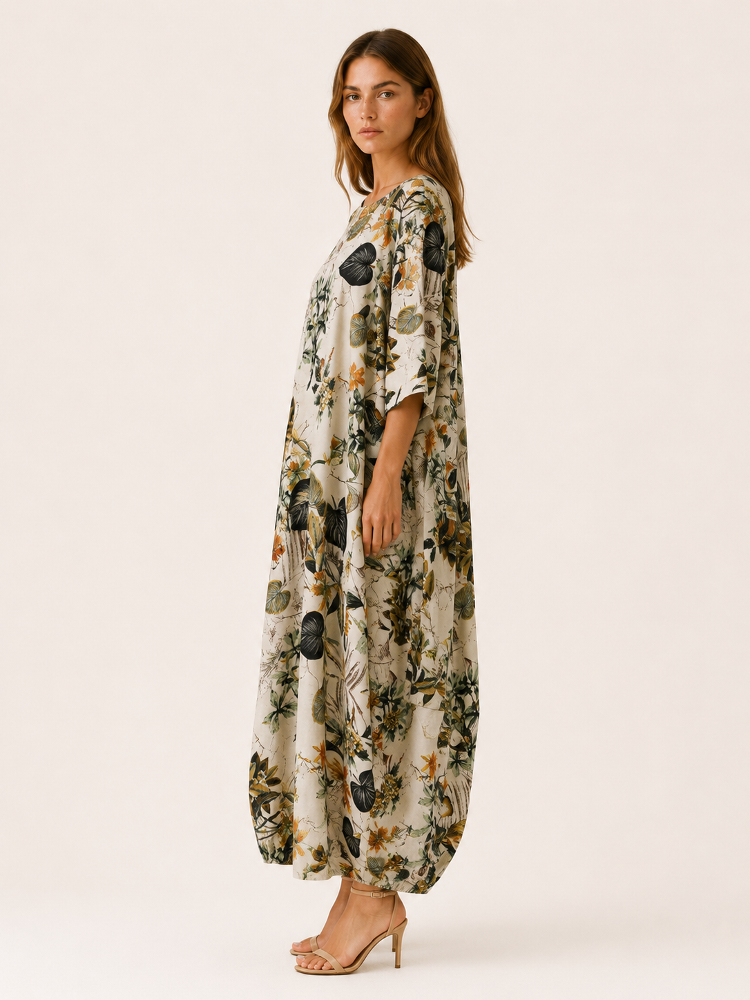 Veloria | Maxi Dress with Botanical Print