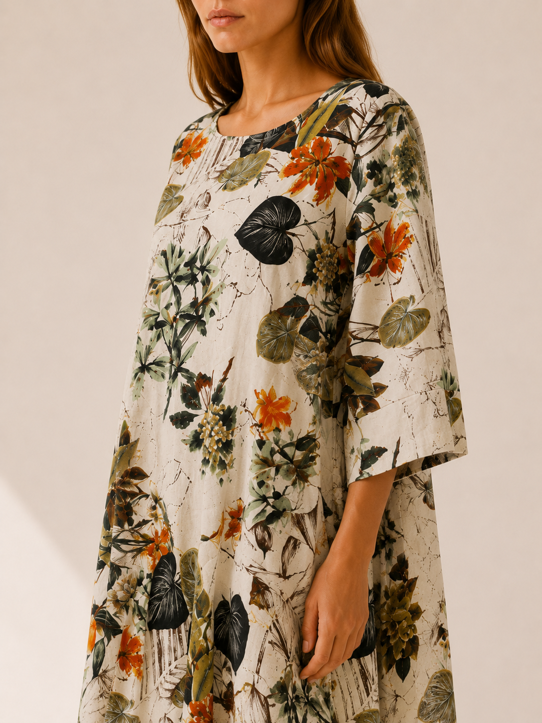 Veloria | Maxi Dress with Botanical Print