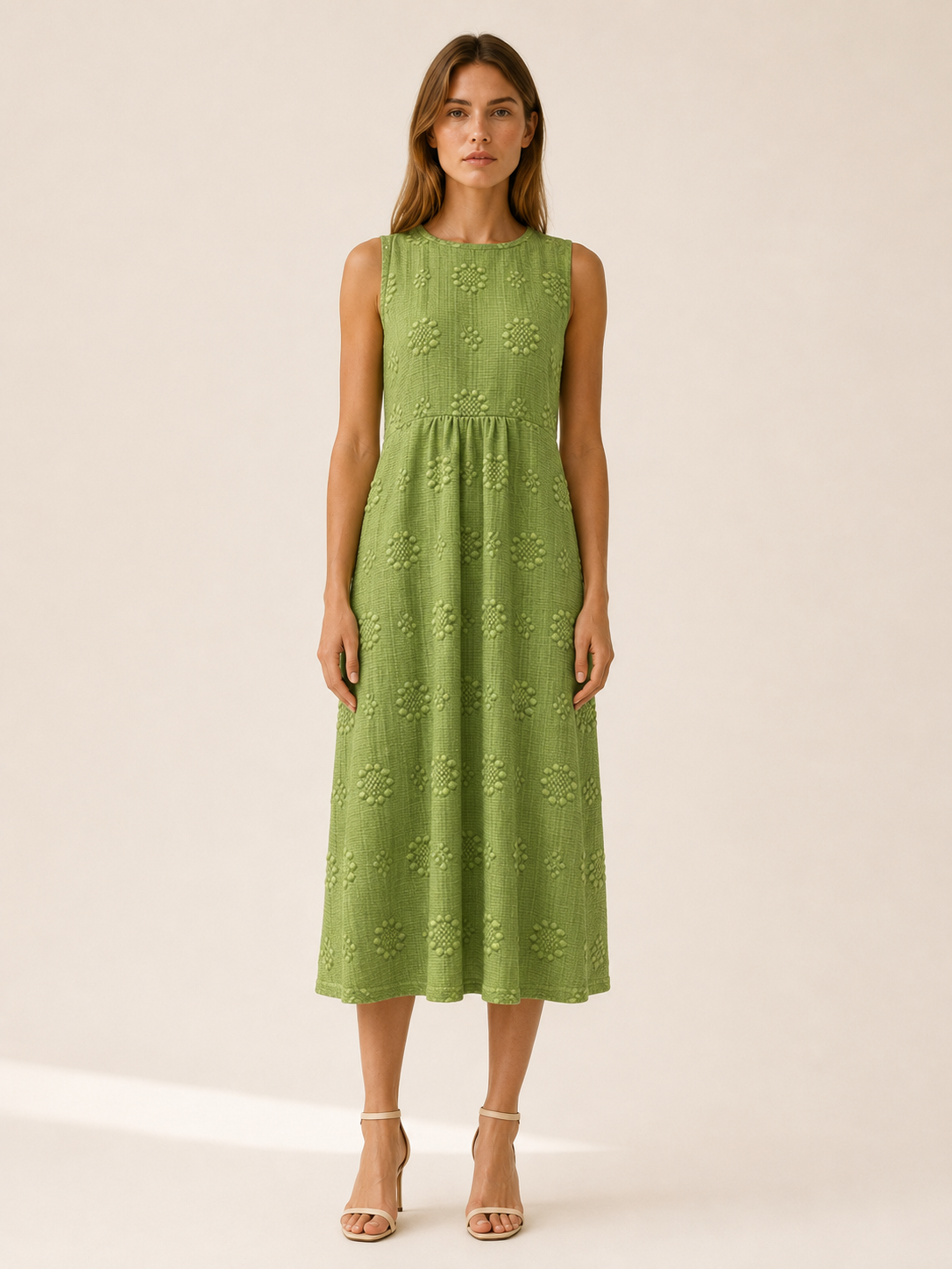 Vittoria | Everyday Midi Dress with Sleeveless Fit