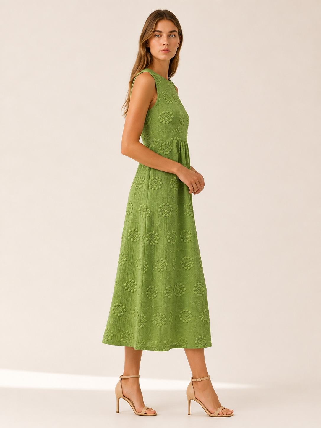 Vittoria | Everyday Midi Dress with Sleeveless Fit