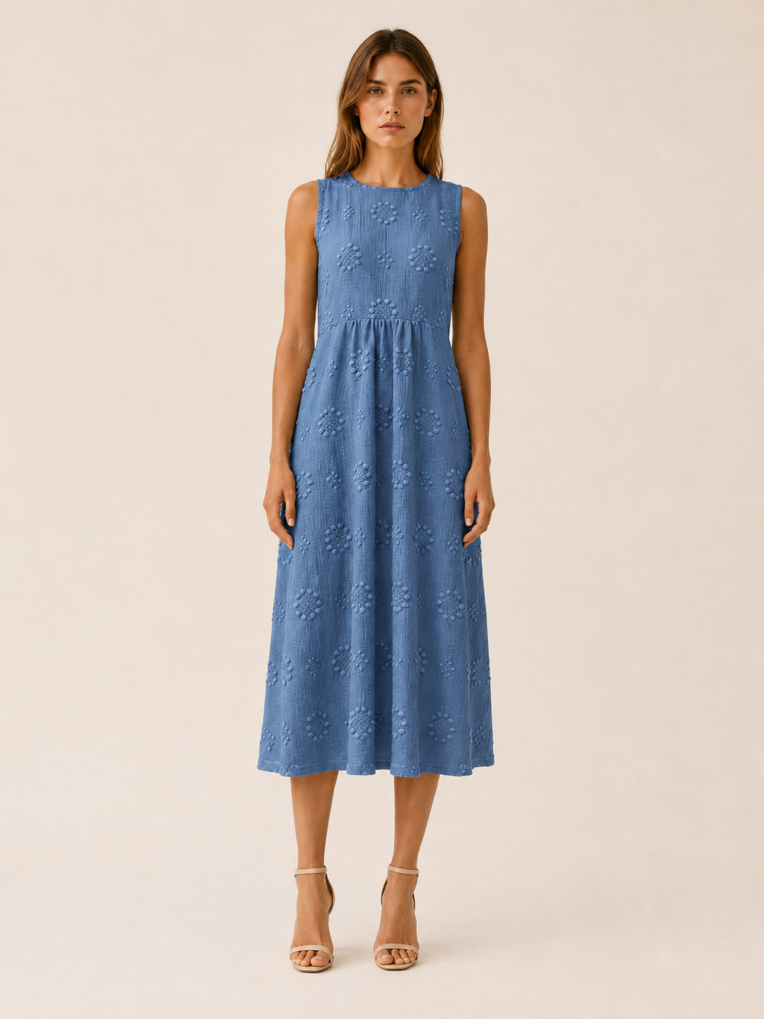 Vittoria | Everyday Midi Dress with Sleeveless Fit