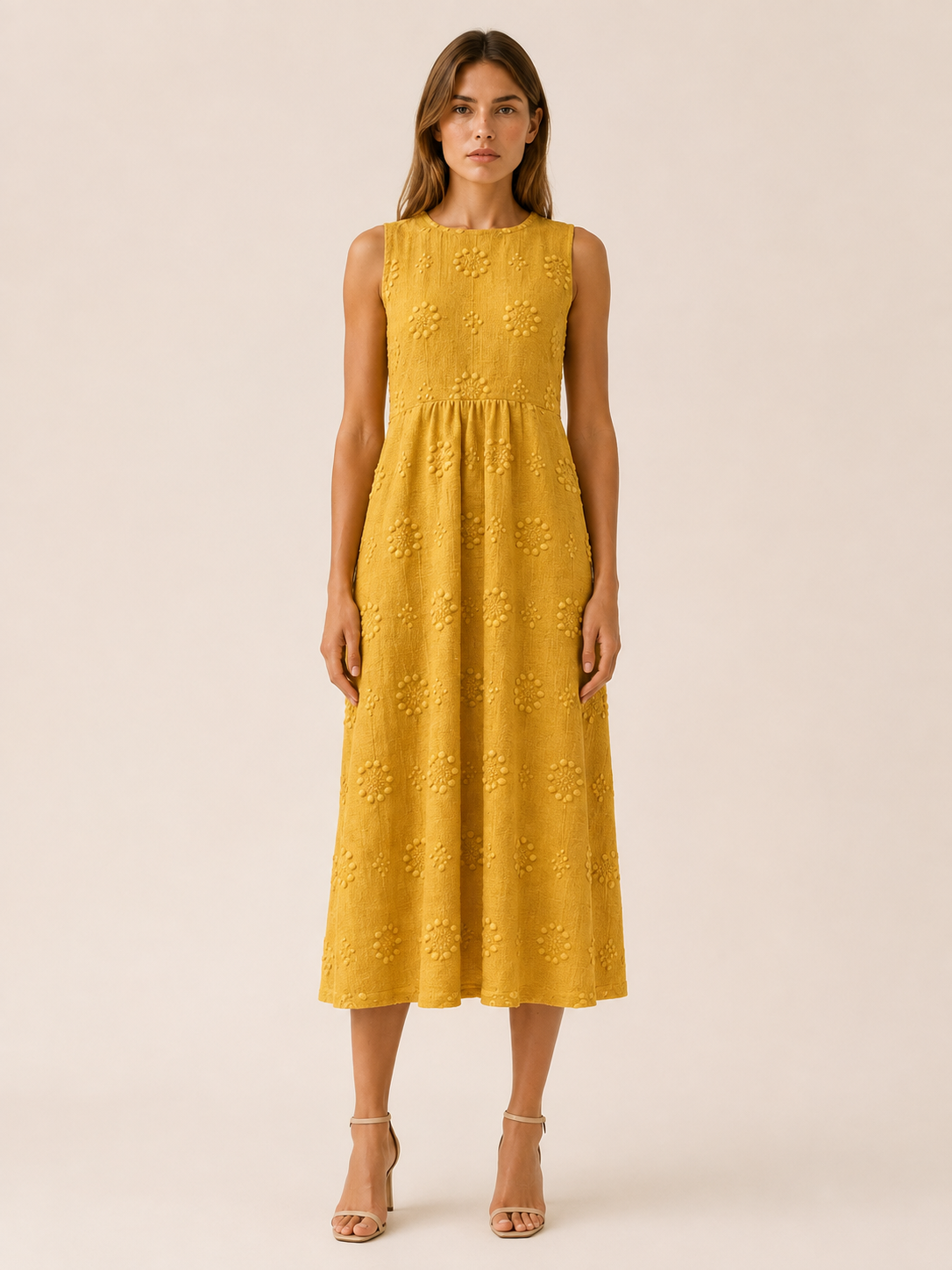 Vittoria | Everyday Midi Dress with Sleeveless Fit