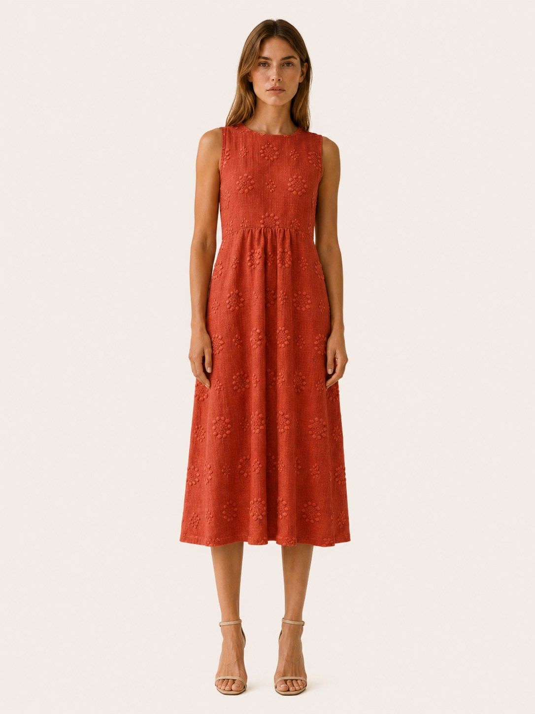 Vittoria | Everyday Midi Dress with Sleeveless Fit