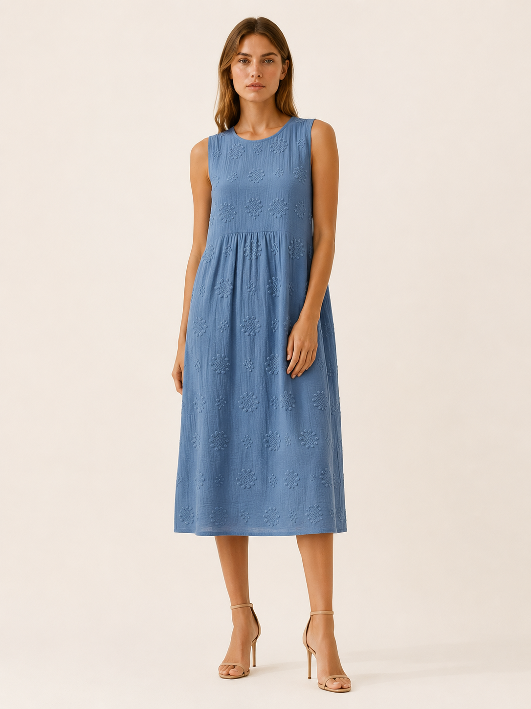Vittoria | Everyday Midi Dress with Sleeveless Fit