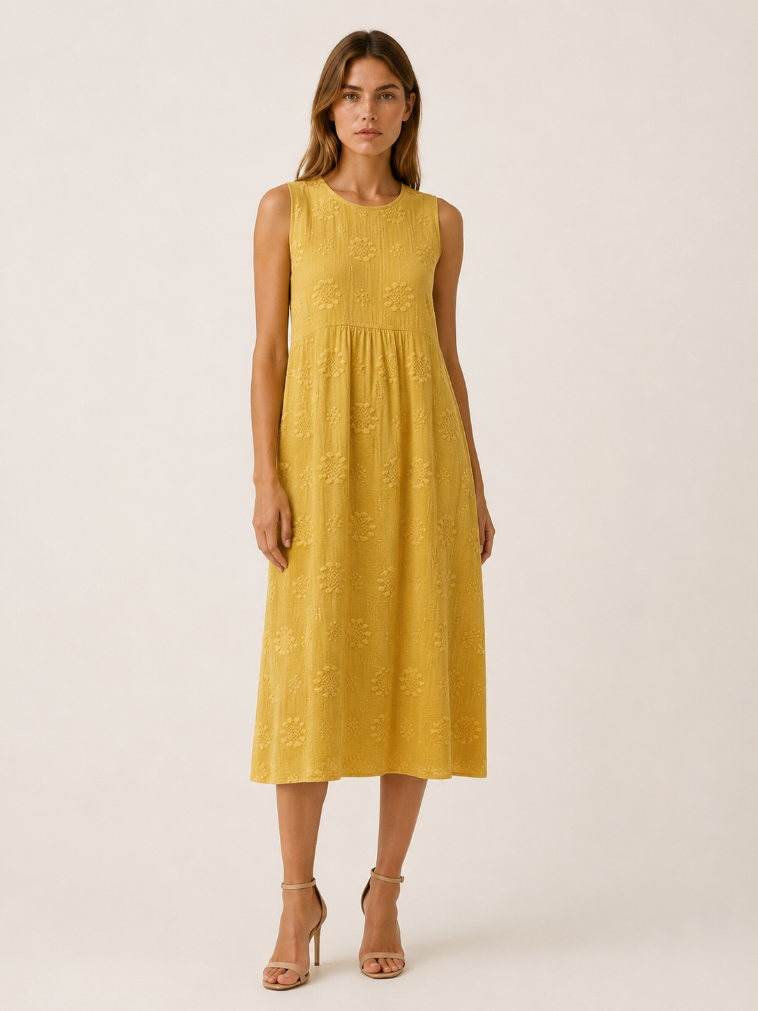 Vittoria | Everyday Midi Dress with Sleeveless Fit