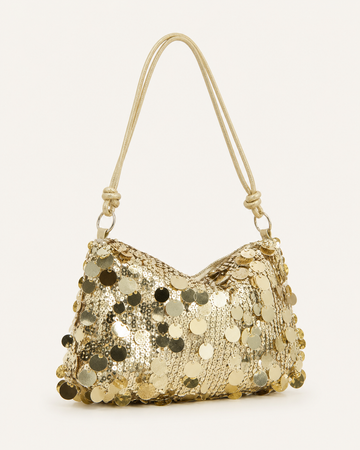 Ysella | Women's Sequin Ruched Evening Shoulder Bag