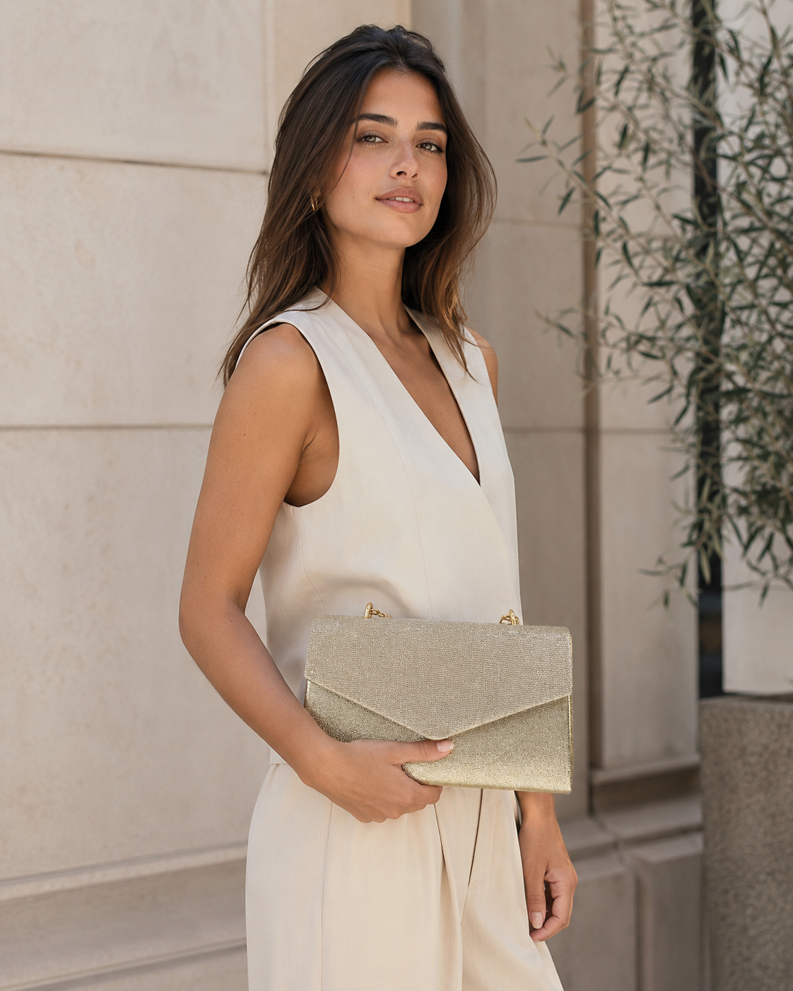 Zirel | Women's Structured Top Handle Clutch Bag